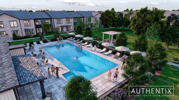 Authentix South Elgin community rendering